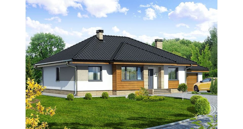 Загородный дом, проект №237 Новинка, фасад